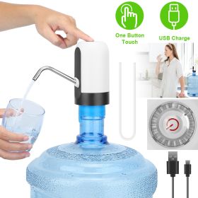 Electric Water Bottle Dispenser Rechargeable Automatic Drinking Water Bottle Pump For 2-5 Gallon Bottle