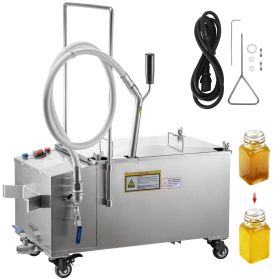 VEVOR Mobile Fryer Filter, 116 LBS/58 L/15.32 Gal Capacity, 300W Oil Filtration System with 5 L/min Flow Rate, Frying Oil Filtering System with 10 L/m