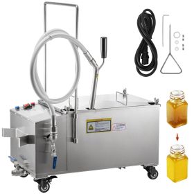 VEVOR Mobile Fryer Filter, 80 LBS/40 L/10.56 Gal Capacity, 300W Oil Filtration System with 5 L/min Flow Rate, Mobile Frying Oil Filtering System with