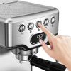 Geek Chef Espresso Machine,20 bar espresso machine with milk frother for latte,cappuccino,Machiato,for home espresso maker,1.8L Water Tank,Stainless S