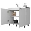 Carter White 2 Utility Sink and Cabinet