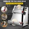 VEVOR Pizza Dough Roller Sheeter, Max 16" Automatic Commercial Dough Roller Sheeter, 370W Electric Pizza Dough Roller Stainless Steel, Suitable for No