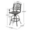 ALFRESCO KD SWIVEL BARSTOOL