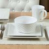 Better Homes & Gardens 16-Piece Farmhouse Square Dinnerware Set