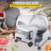 VEVOR Commercial Meat Slicer,12 inch Electric Meat Slicer Semi-Auto 420W Premium Carbon Steel Blade Adjustable Thickness, Deli Meat Cheese Food Slicer